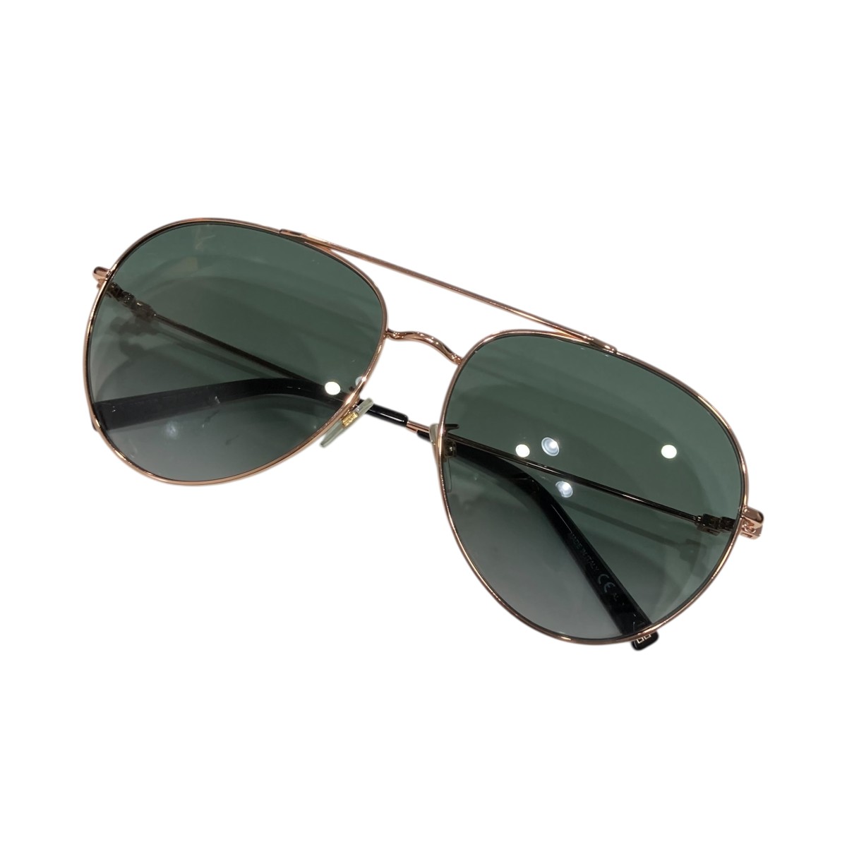 【中古】GIVENCHY 黒眼鏡 ゴールド 【230825】（ジバンシィ）