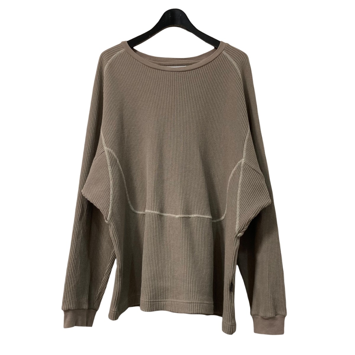 【中古】 CABARET POVAL Fabien Waffle Top Khaki ロングスリーブカットソー 24SS PVA CS01 オリーブ サイズ:XL 【110226】(キャバレーポバール)