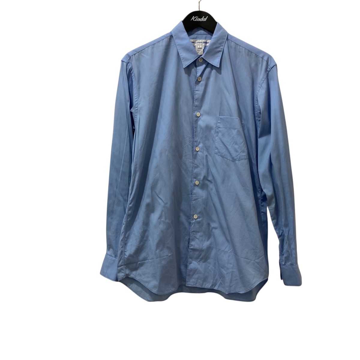 【中古】 COMME des GARCONS SHIRT　 FOREVER Cotton Poplin Plain 長袖シャツ FZ-B021 スカイブルー サイズ：S 【300126】（コムデギャルソンシャツ）