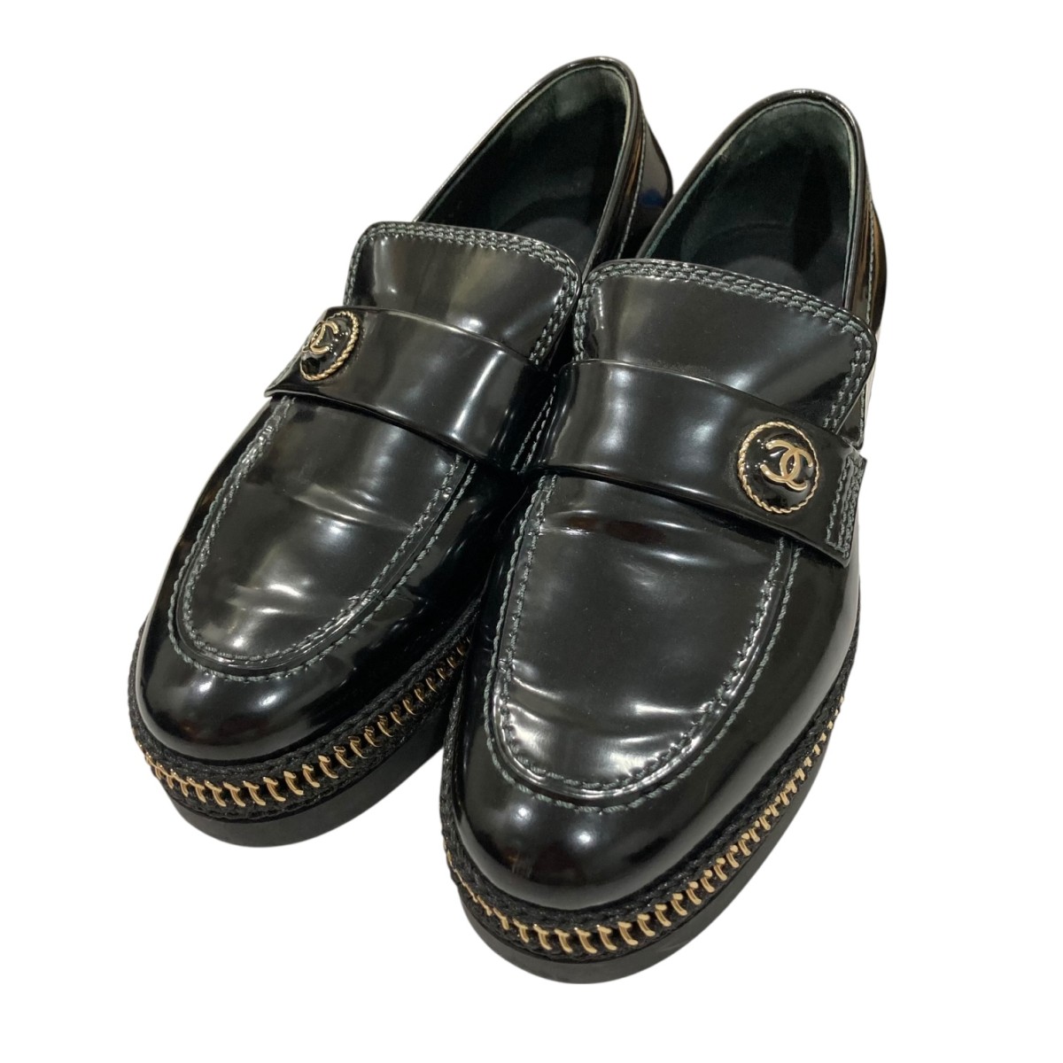 楽天市場】【楠本質店/元住吉】未使用品 シャネル G35110 ローファー