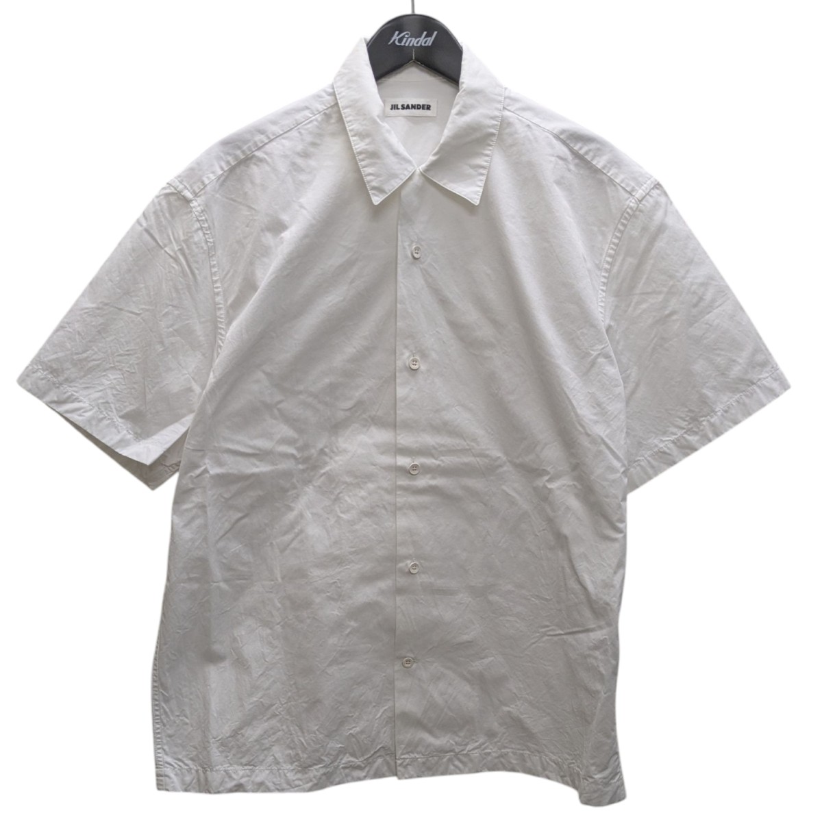【中古】 JIL SANDER　 ヘビーオーガニックコットンポプリンシャツ ホワイト サイズ：38 【100426】（ジルサンダー）
