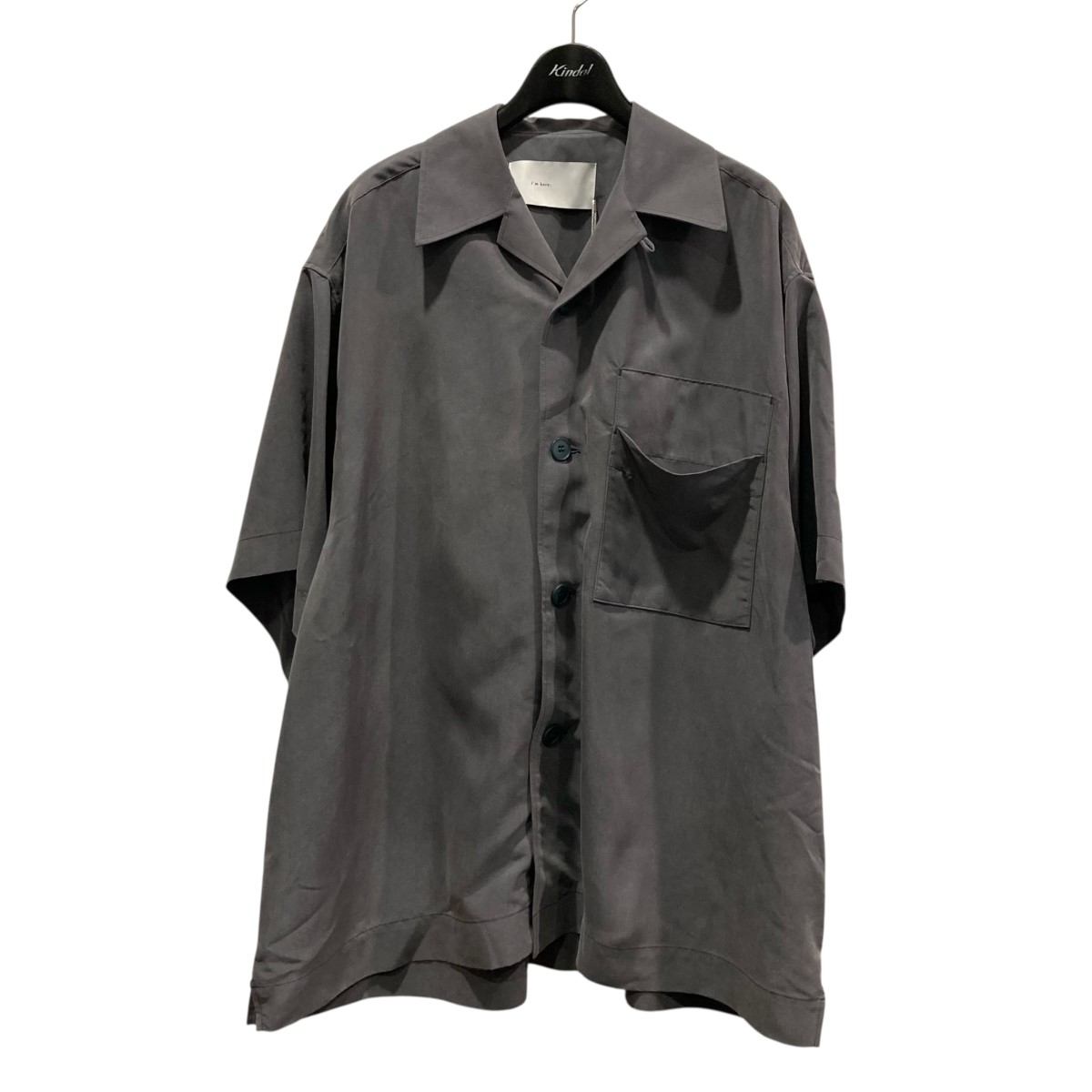 【中古】I’m here： DRAWING ： S S SHIRTS 半袖プルオーバー I’m51：FJ012 薄墨色 大きさ：S 【060626】（アイムヒア）
