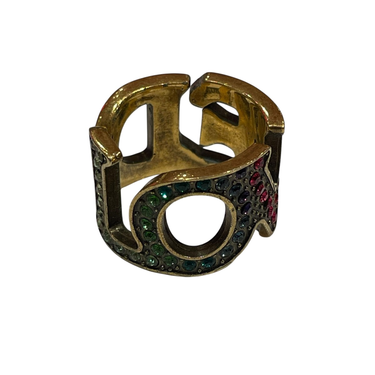 【中古】GUCCI リング レインボー サイズ:10号 【260825】(グッチ)|ブランド古着のカインドオル