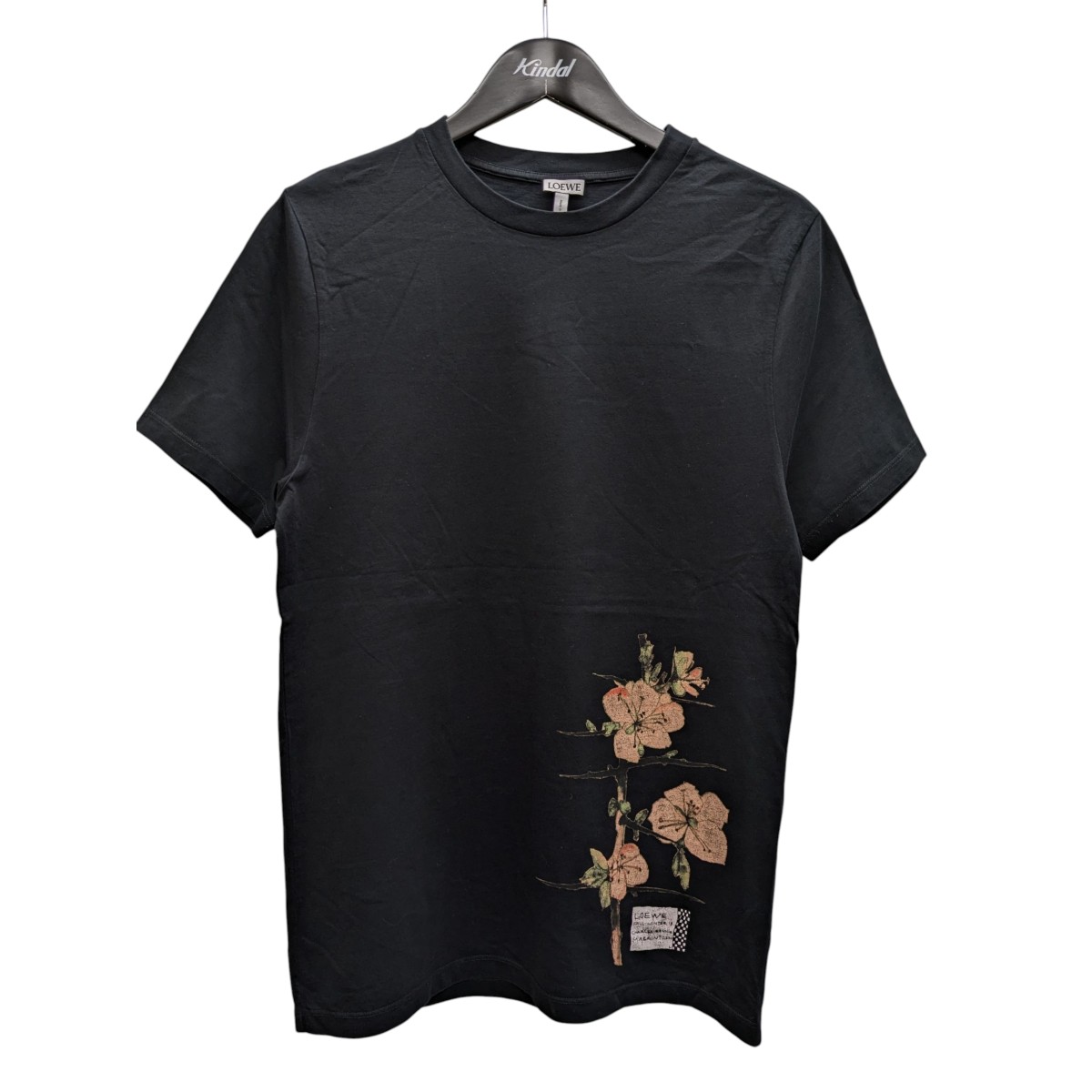 LOEWE ブラック Tシャツ ロエベ ワンポイント 刺繍 バックプリント M LOEWE ブラック Tシャツ ロエベ ワンポイント 刺繍 バックプリント M