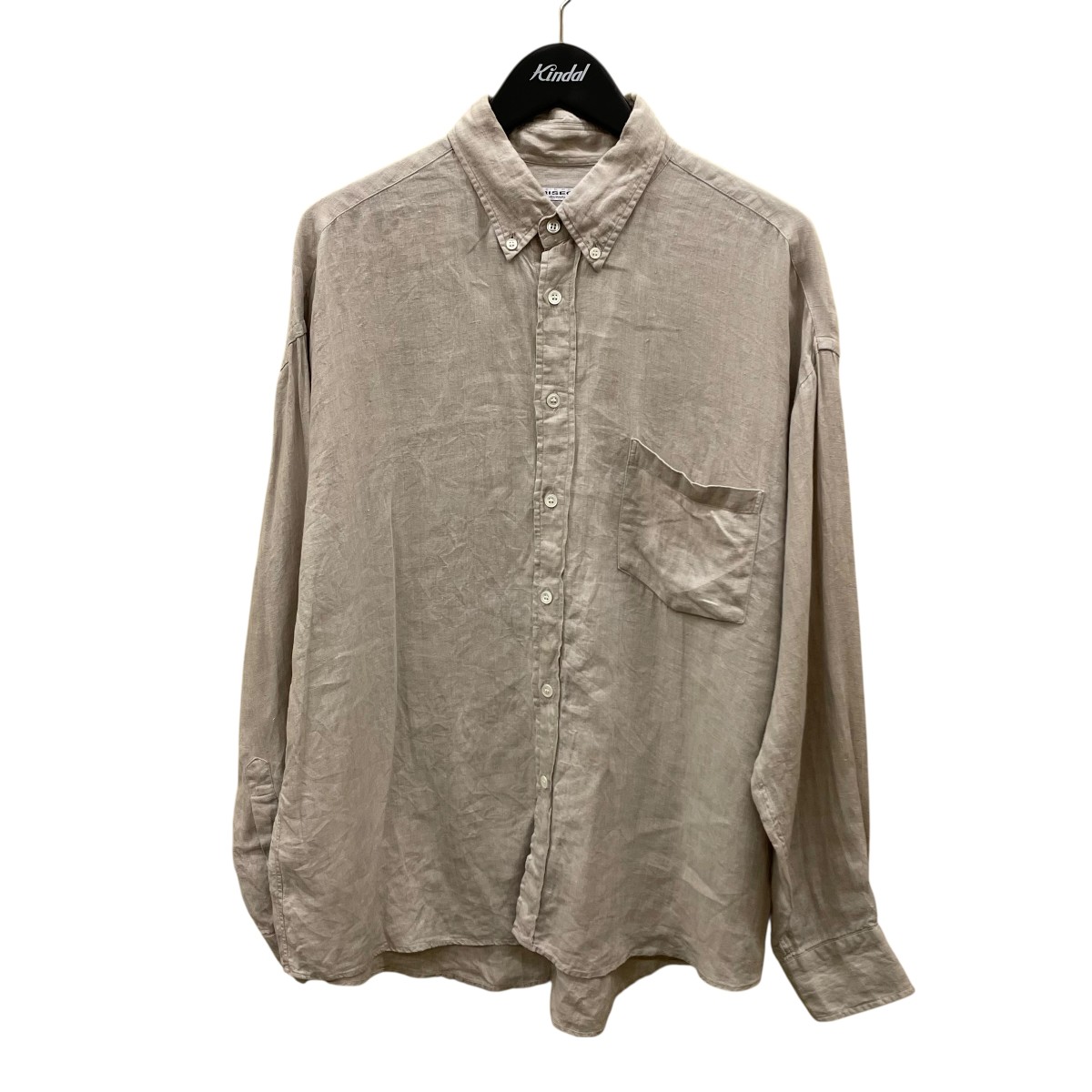 【中古】 JOURNAL STANDARD　 CANCLINI ファットシルエット ボタンダウンシャツ 24050600803010 ベージュ サイズ：S 【200226】（ジャーナルスタンダード）