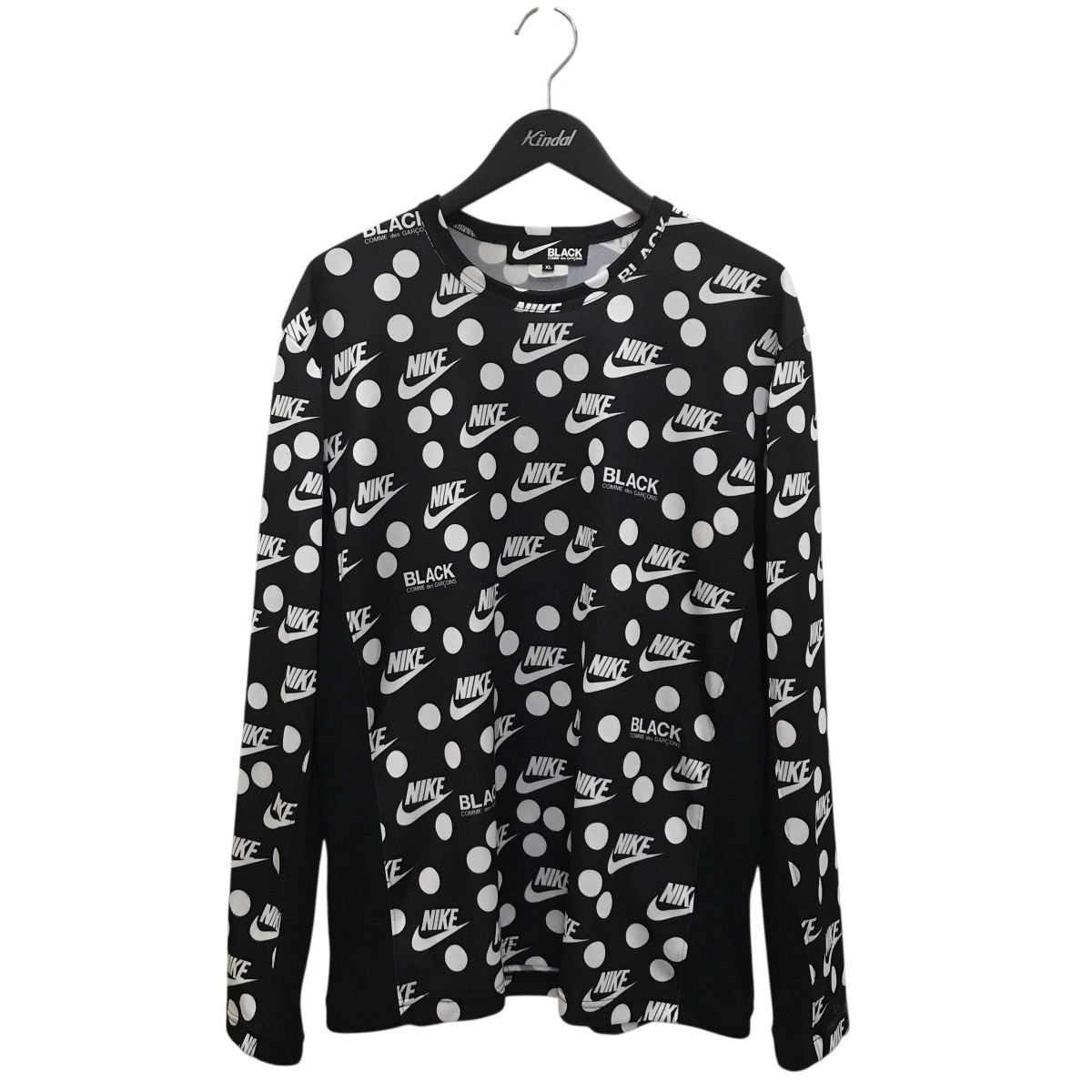 【中古】 BLACK COMME des GARCONS×NIKE　 長袖カットソー 1D-T103 ブラック サイズ：XL 【280825】（ブラックコムデギャルソン×ナイキ）