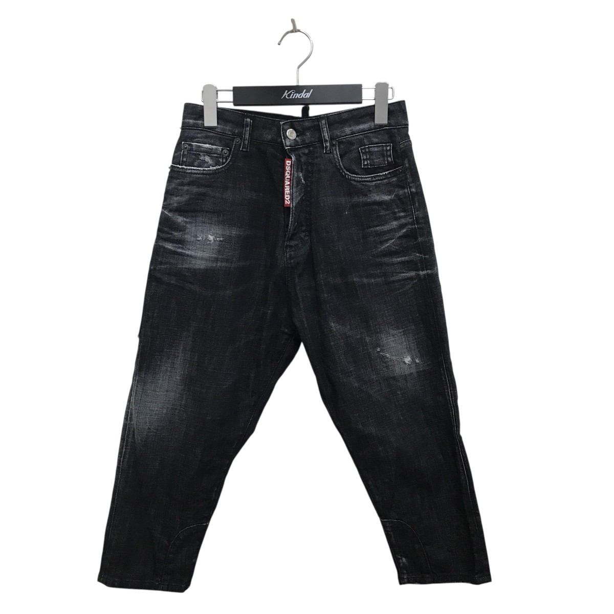 【中古】 DSQUARED2 24AW 加工デニムパンツ S75LB0967 ブラック サイズ：34 【価格見直し】 10,534円
