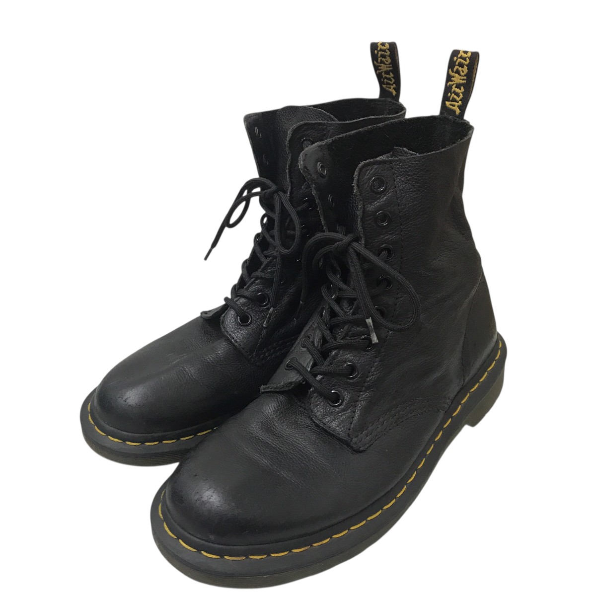 【中古】 Dr．Martens PASCAL VIRGINIA 8ホール ブーツ 13512 ブラック サイズ：9 【価格見直し】