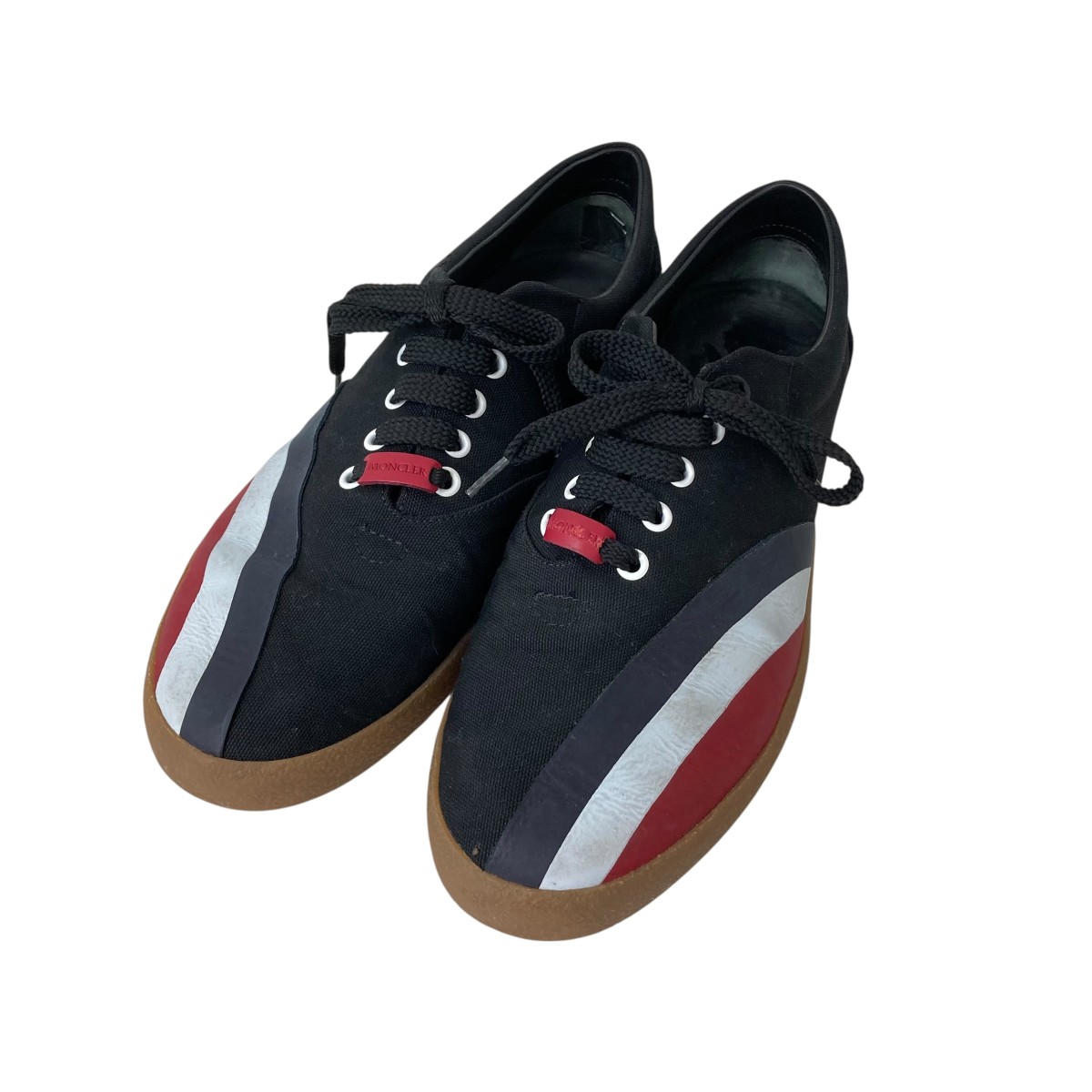 【中古】 MONCLER REGIS SCARPA スニーカー 4M70100 ブラック サイズ：42(26.5~27.0cm相当) 【価格見直し】
