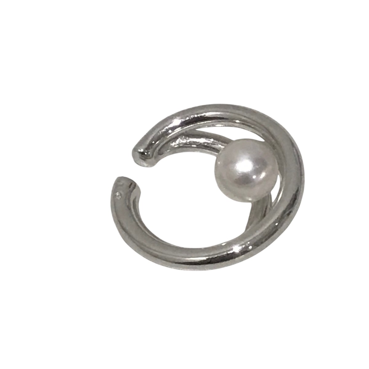 【中古】 MIKIMOTO　 イヤーカフ PE-1749S シルバー 【310825】（ミキモト）