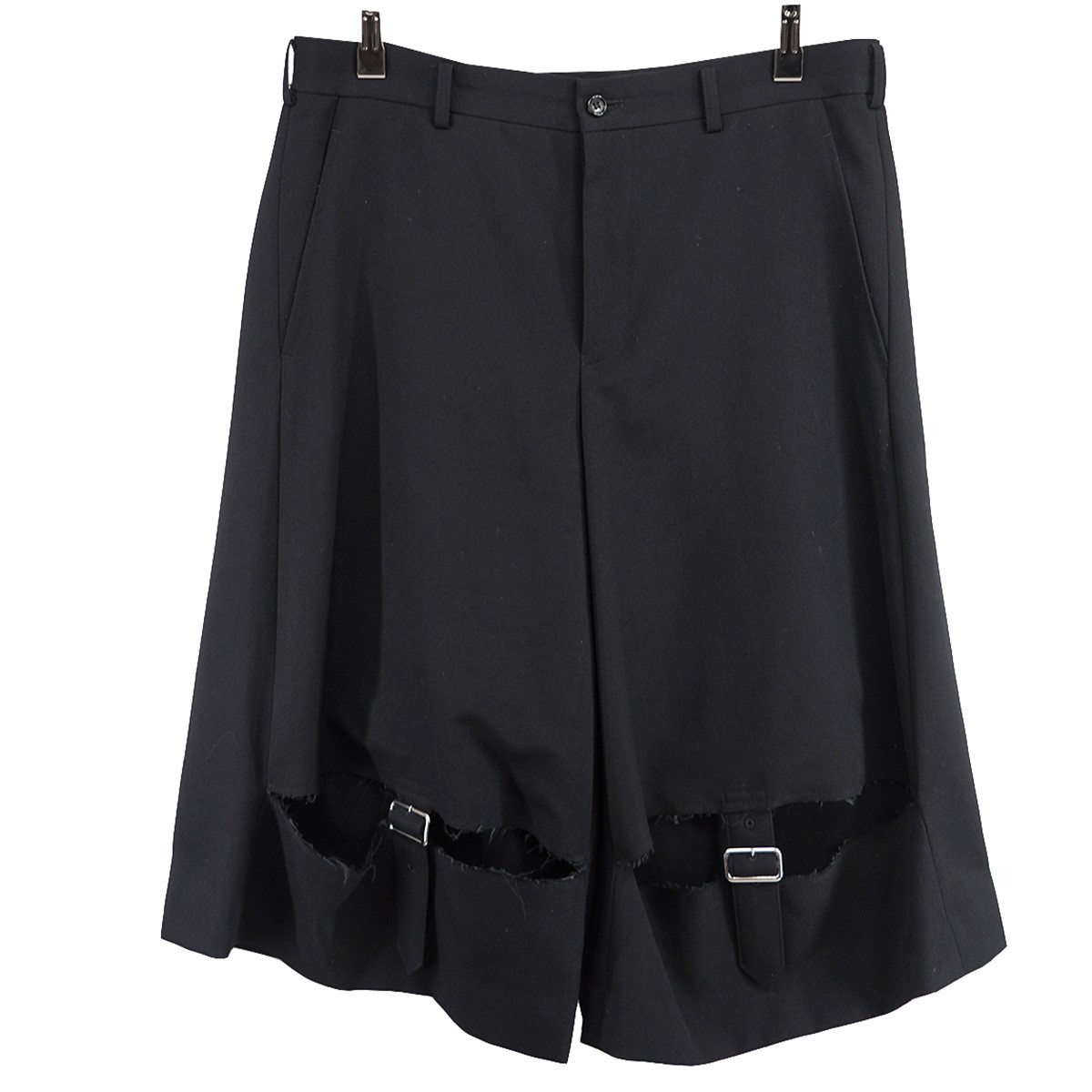 24SS BLACK COMME des GARCONS エステルパンツ L 黒 BLACK COMME des GARCONS(ブラックコムデギャルソン) 24SS