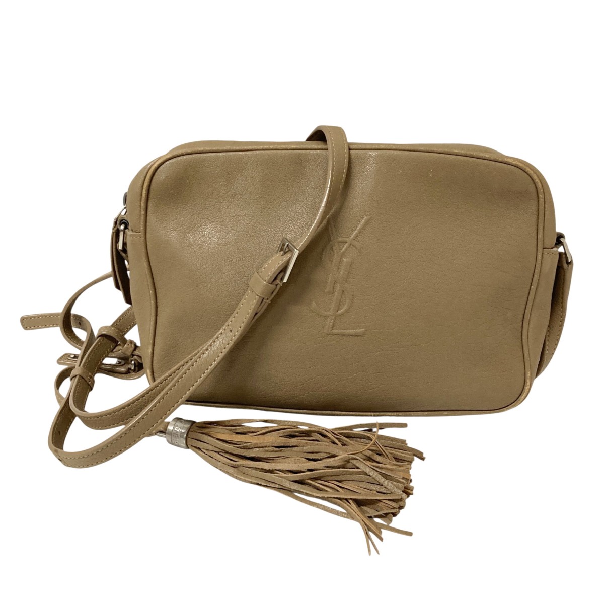 【中古】 Saint Laurent Paris ショルダーバッグ FLY520533･0418 ベージュ 【価格見直し】
