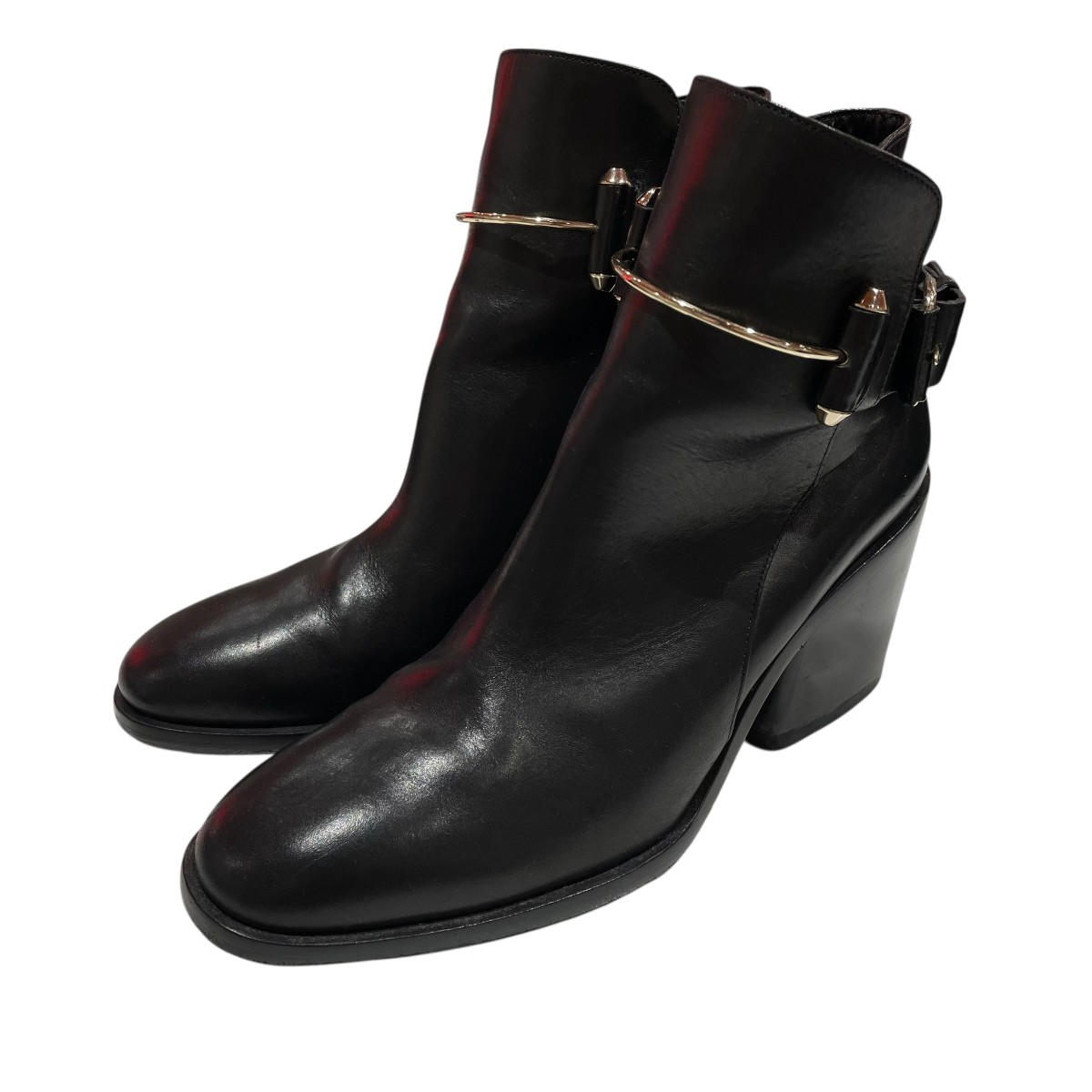 【中古】 BALENCIAGA ショートブーツ 410924 ブラック サイズ：37 1/2 【価格見直し】