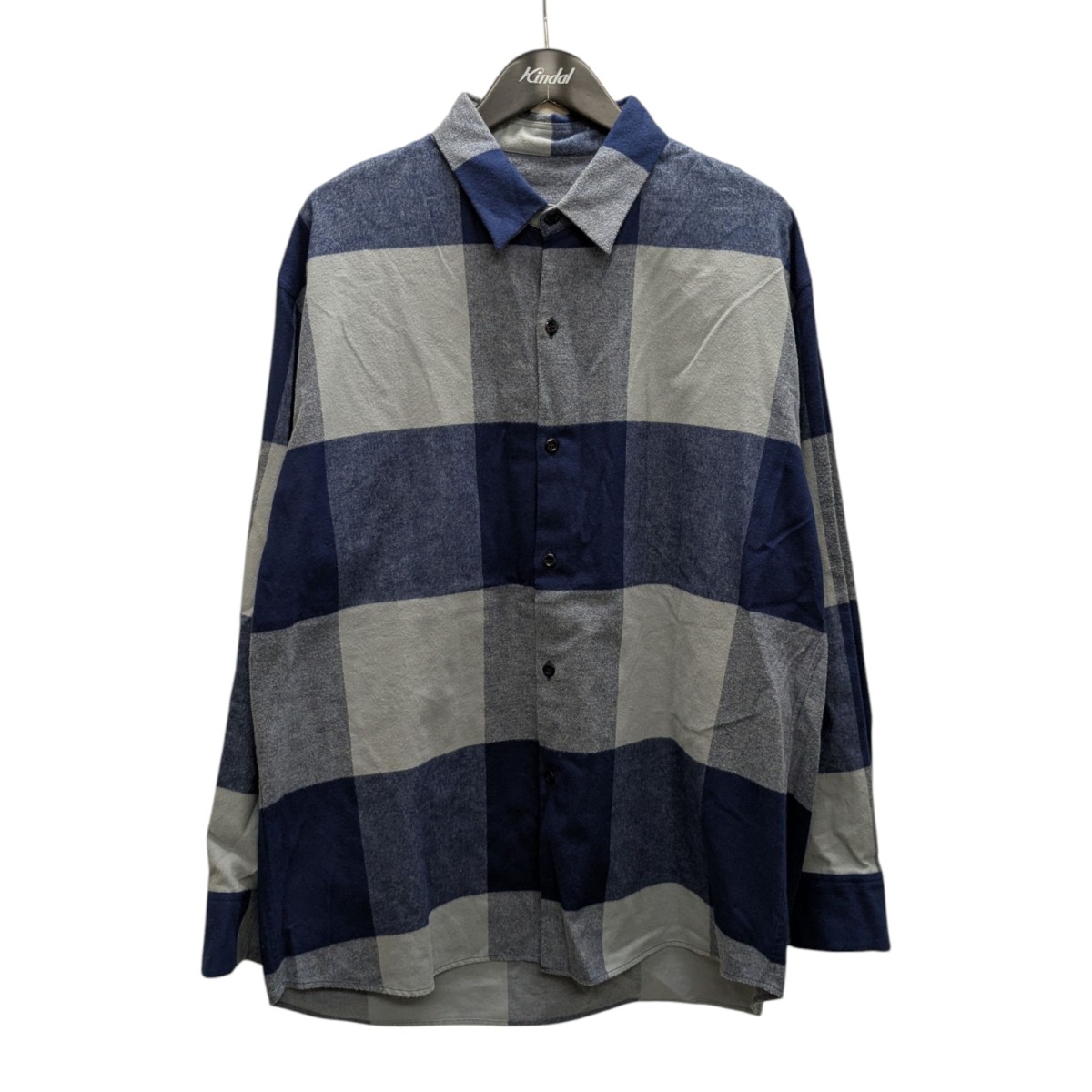 LAD MUSICIAN ライトグレー 長袖シャツ LAD MUSICIAN【ラッドミュージシャン 】DIAGONAL BIG SHIRT