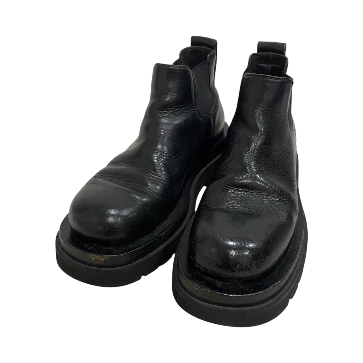 【中古】 BOTTEGA VENETA ショートブーツ ブラック サイズ：35 1/2 【価格見直し】