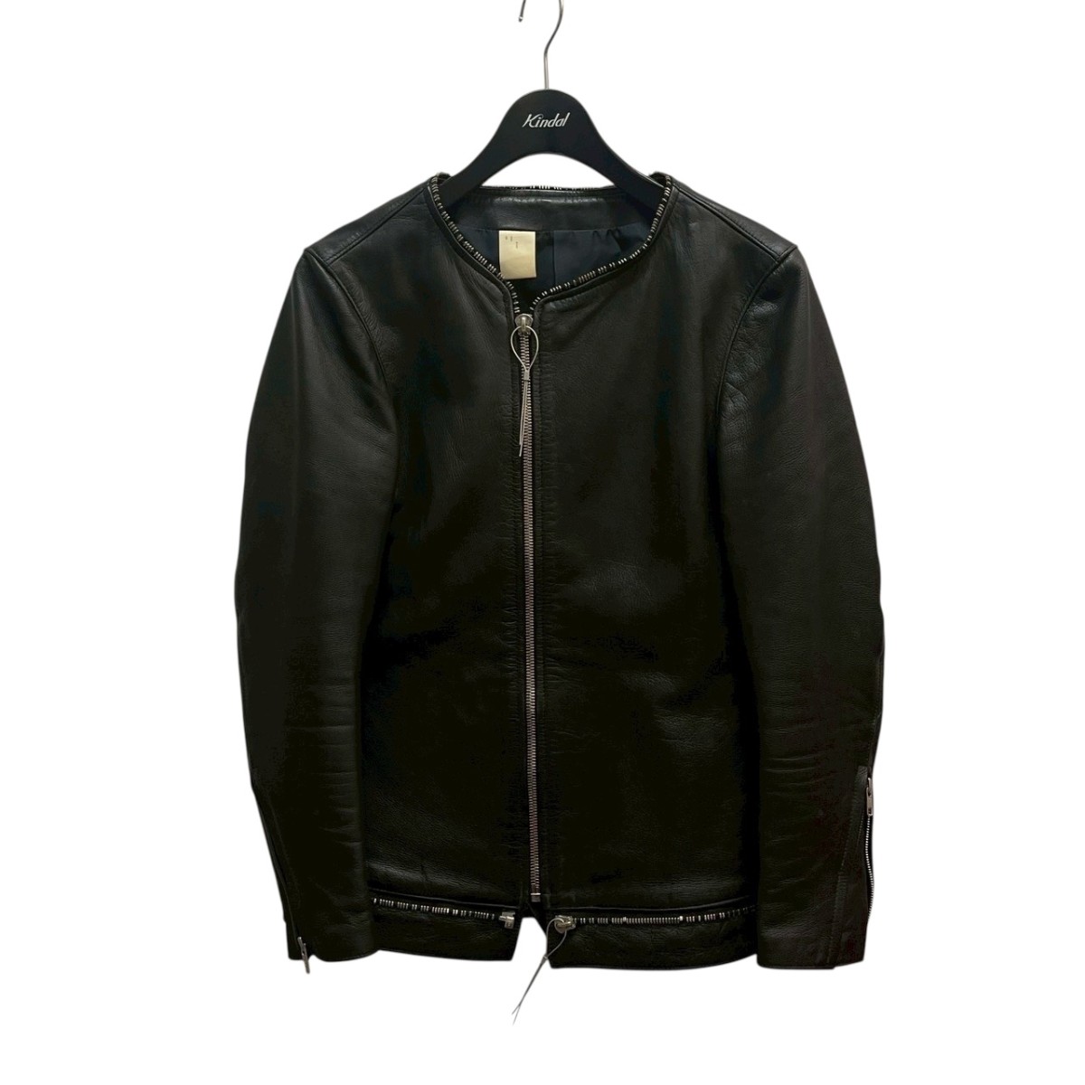 N.HOOLYWOODエヌハリウッド ビンテージレザージャケットダメージ加工 N.HOOLYWOOD for Ameri FAKE LEATHER JACKET