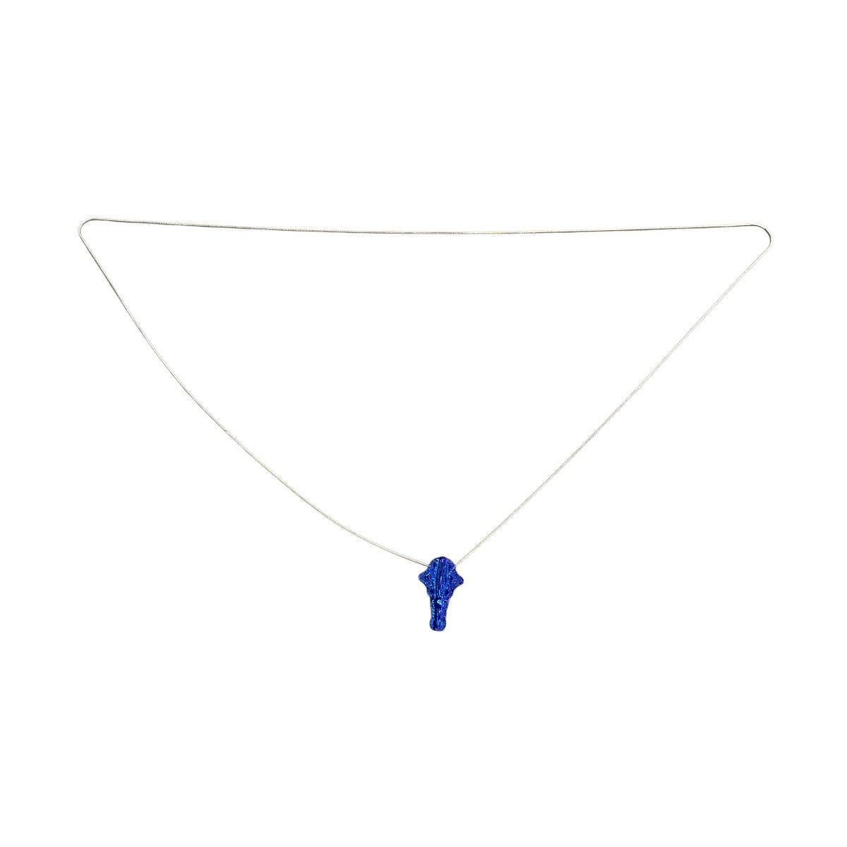【中古】 TOGA　 METAL CHAIN LOOP TIE ループタイ シルバー×ブルー 【040925】（トーガ）