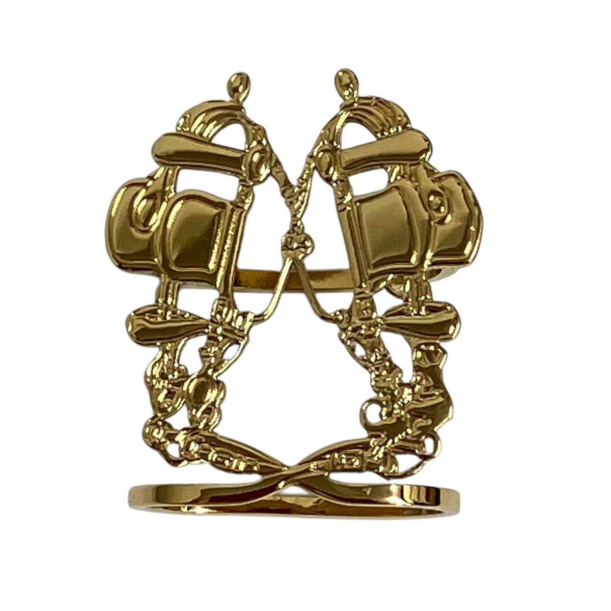【中古】 HERMES Brides de Gala スカーフリング ゴールド 【価格見直し】 22,770円