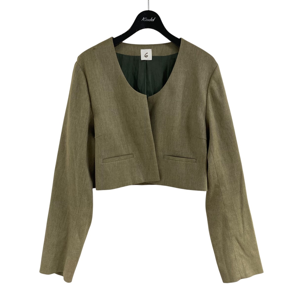 6ロク ビューティーアンドユース 美品 襟ボア ミリタリージャケット コート 6（ロク）の「＜6(ROKU)＞BOA COLLAR ZIP COAT/コート