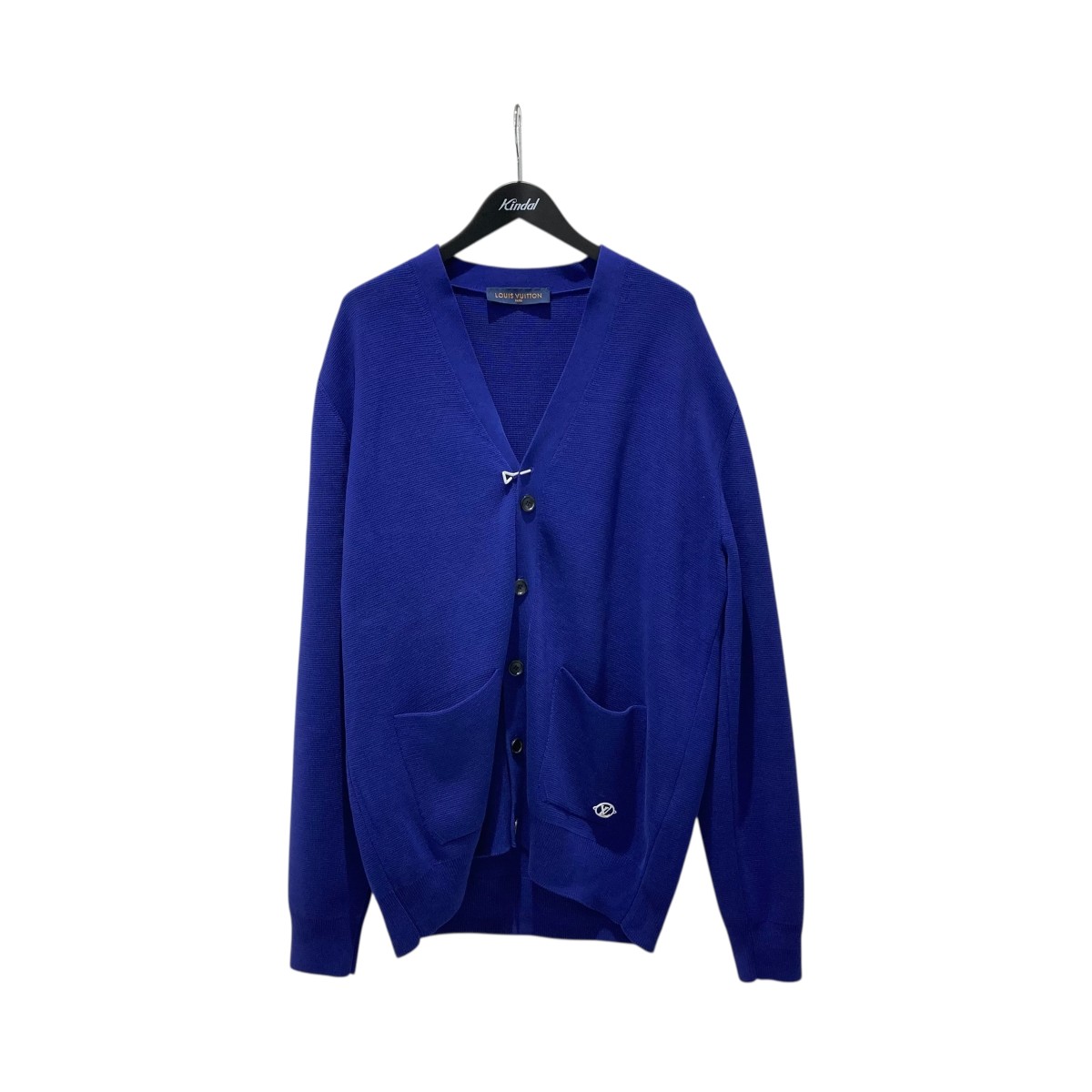 【中古】 LOUIS VUITTON ピンフック ニットカーディガン RM222M MK1 HNN12W ブルー サイズ：XL 【価格見直し】