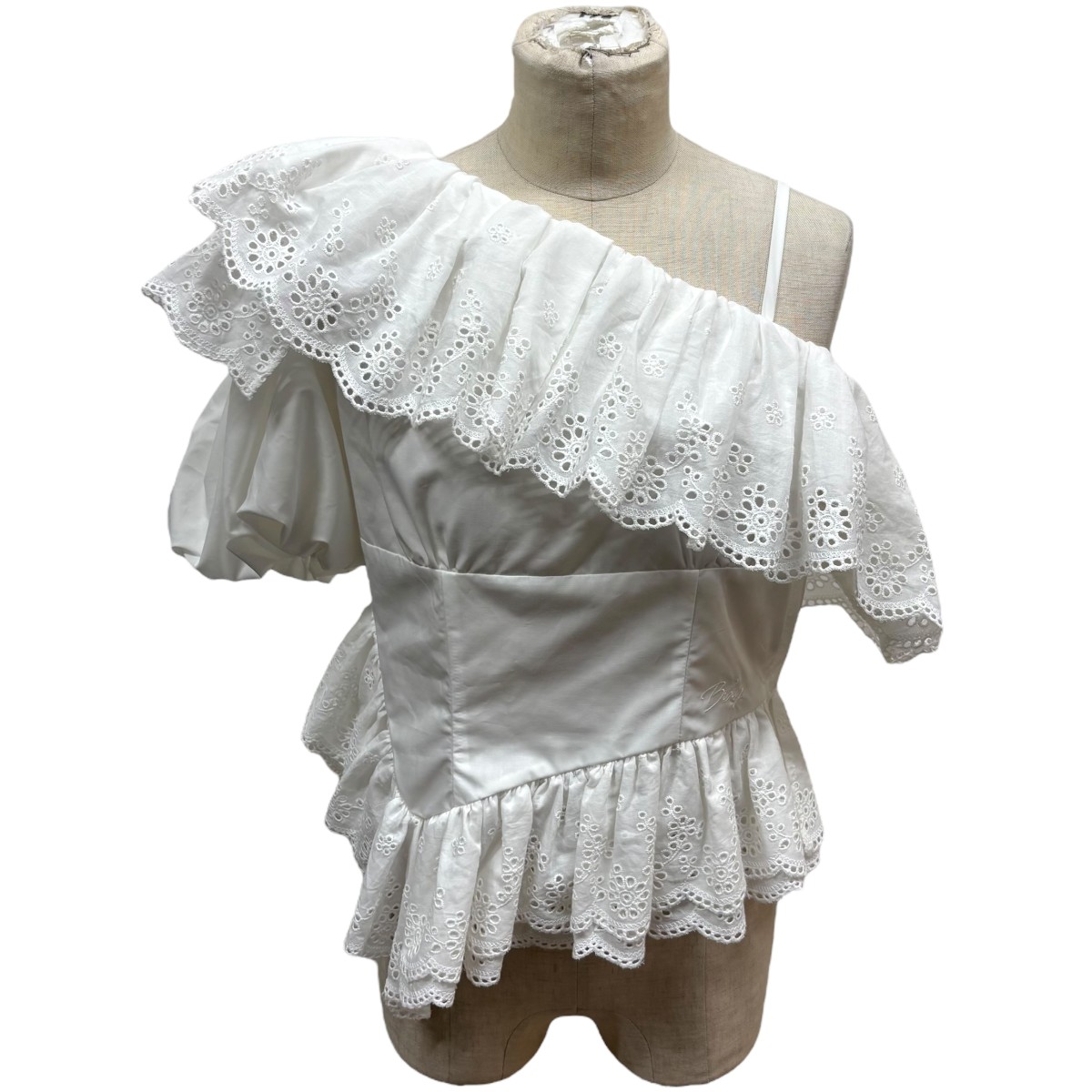 【中古】 Bibiy．　 COLENNE RUFFLE TOP 半袖ブラウス B50-TS108WHF ホワイト サイズ：F 【100426】（ビビィ） 9,979円