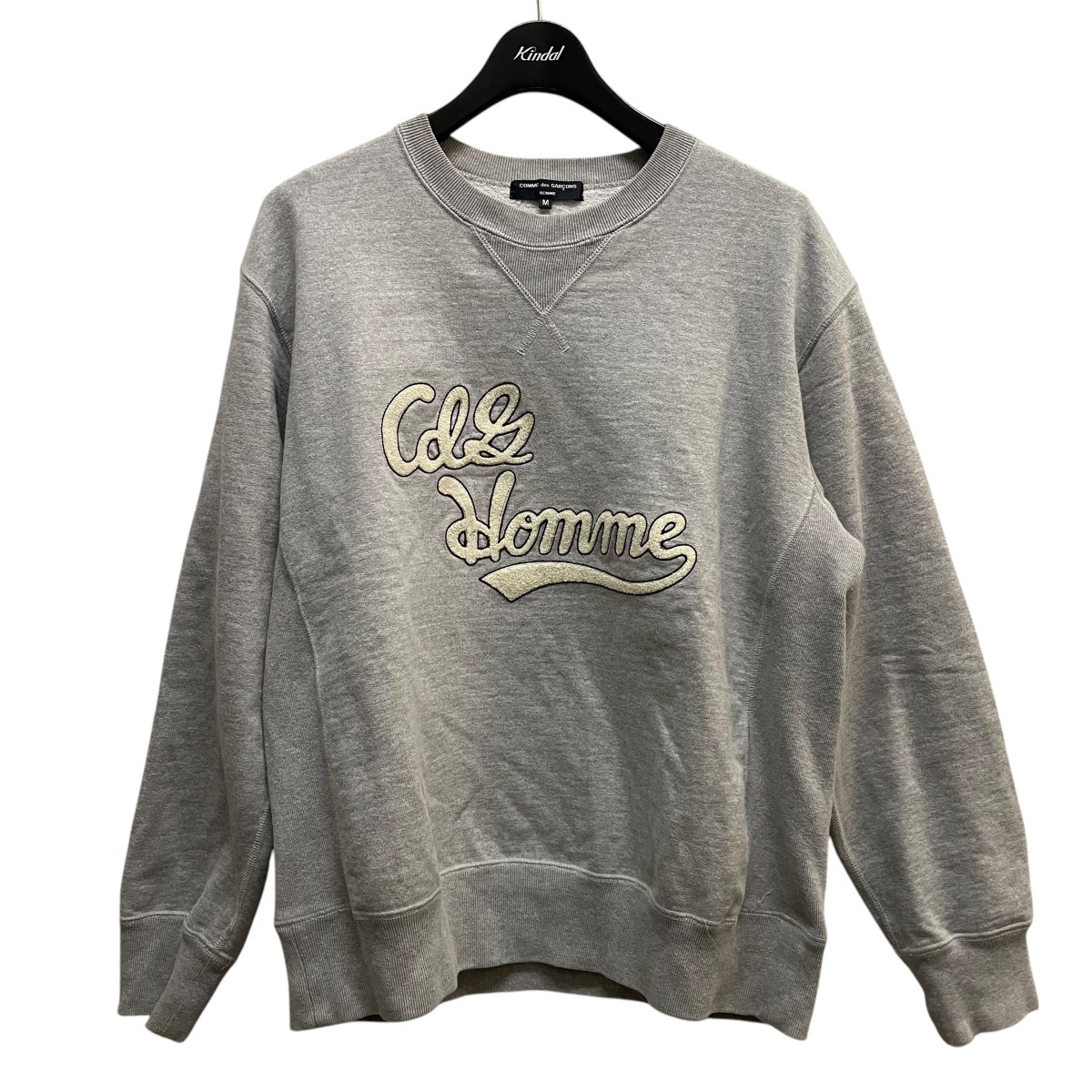 COMME des GARÇONS HOMME PLUS スウェット グレー M COMME des GARCONS HOMME PLUS Metallic Knit Sweater Size S(K
