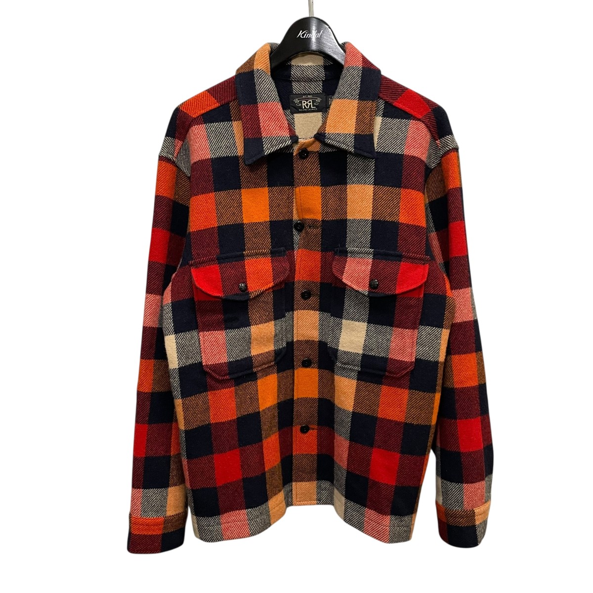 RRL ダブルアールエル　チェック柄　シャツジャケット S ウール 楽天市場】RRL ダブルアールエル ジャケット サイズ:S 22AW
