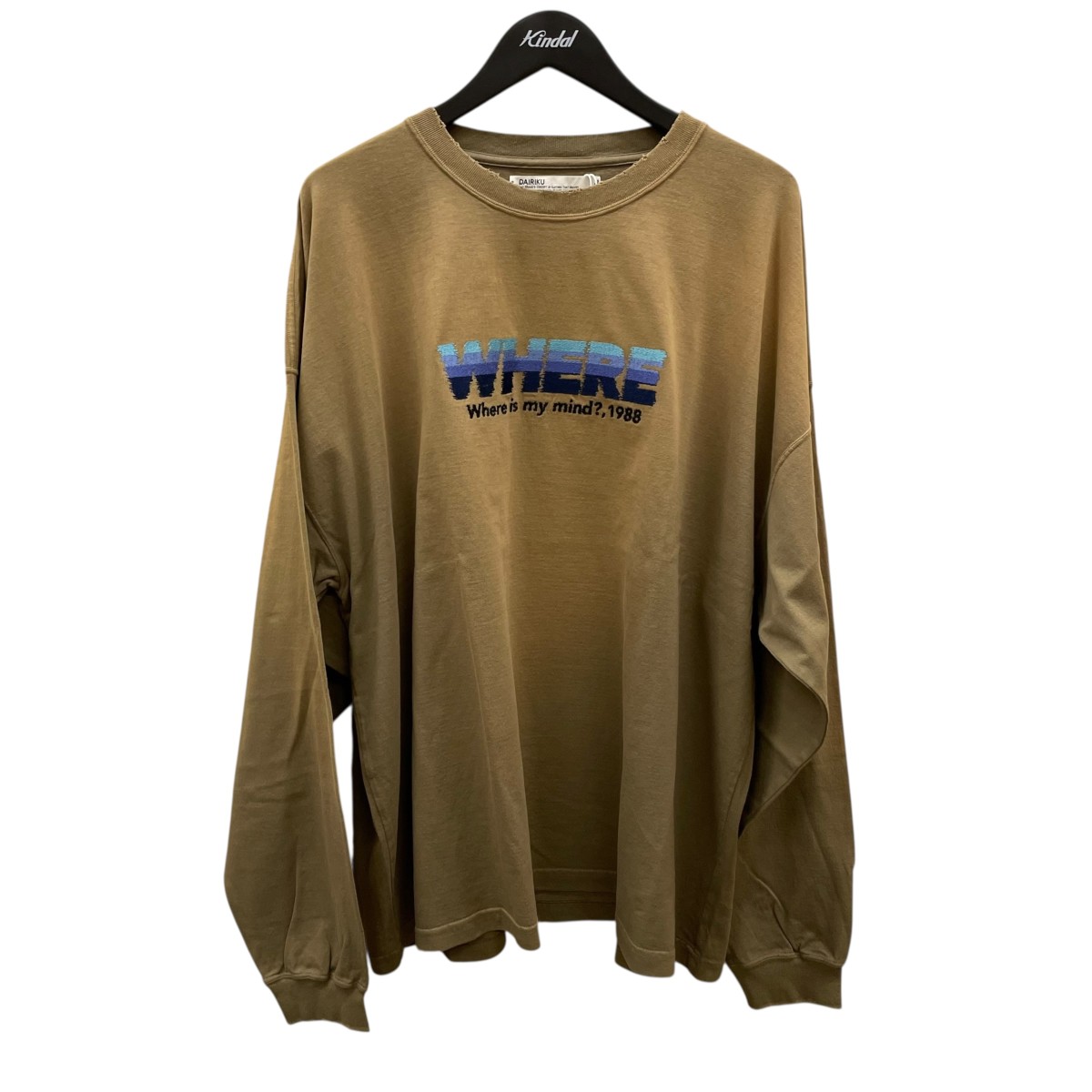 楽天市場】DAIRIKU x SSZ 22aw TELEVITION L/S TEE SIZE-FREE BM