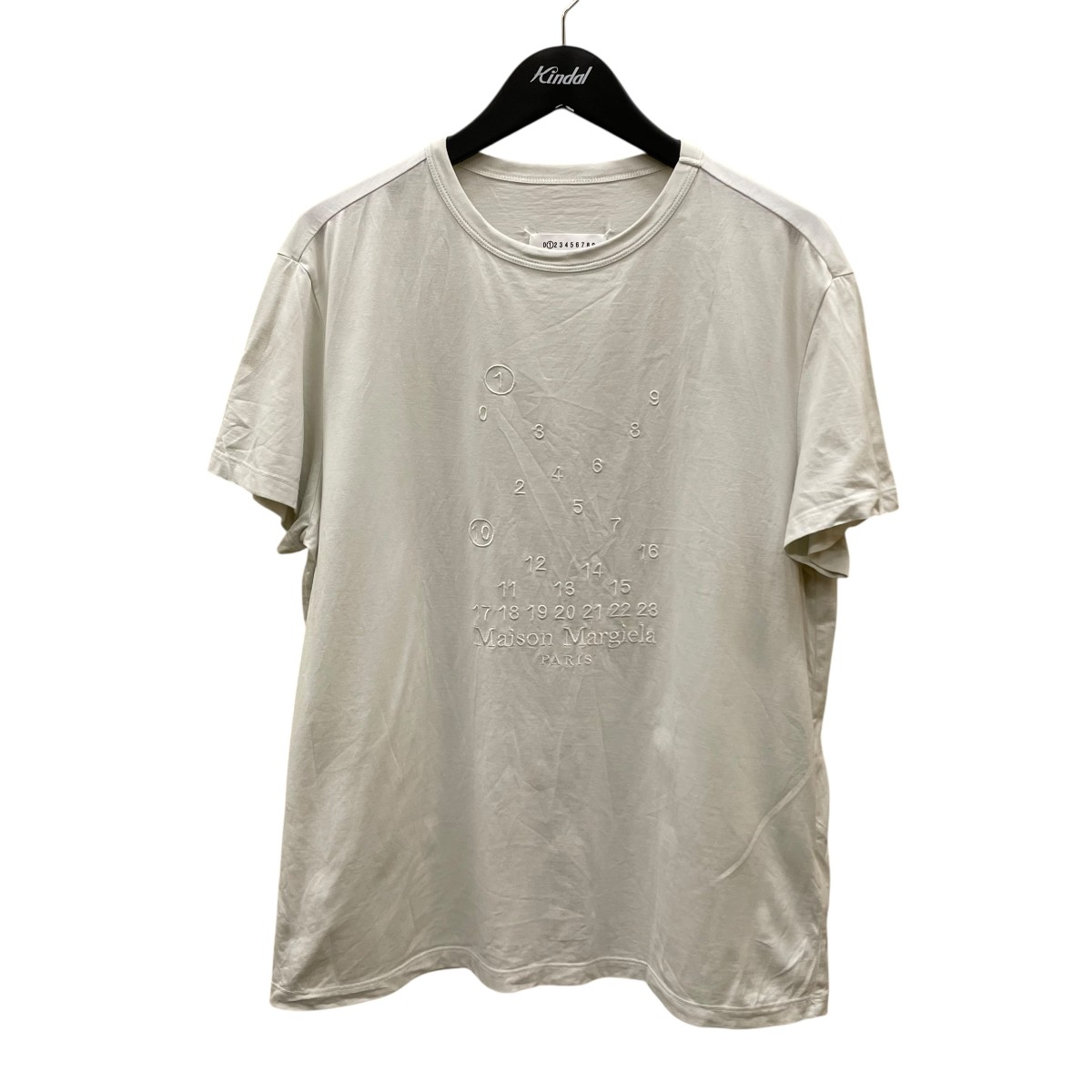 【中古】Maison Margiela 23SS カレンダーグラフィックロゴプルオーバー S50GC0684 S22816 点火装置薄墨色 大きさ：M 【120426】（メゾンマルジェラ）