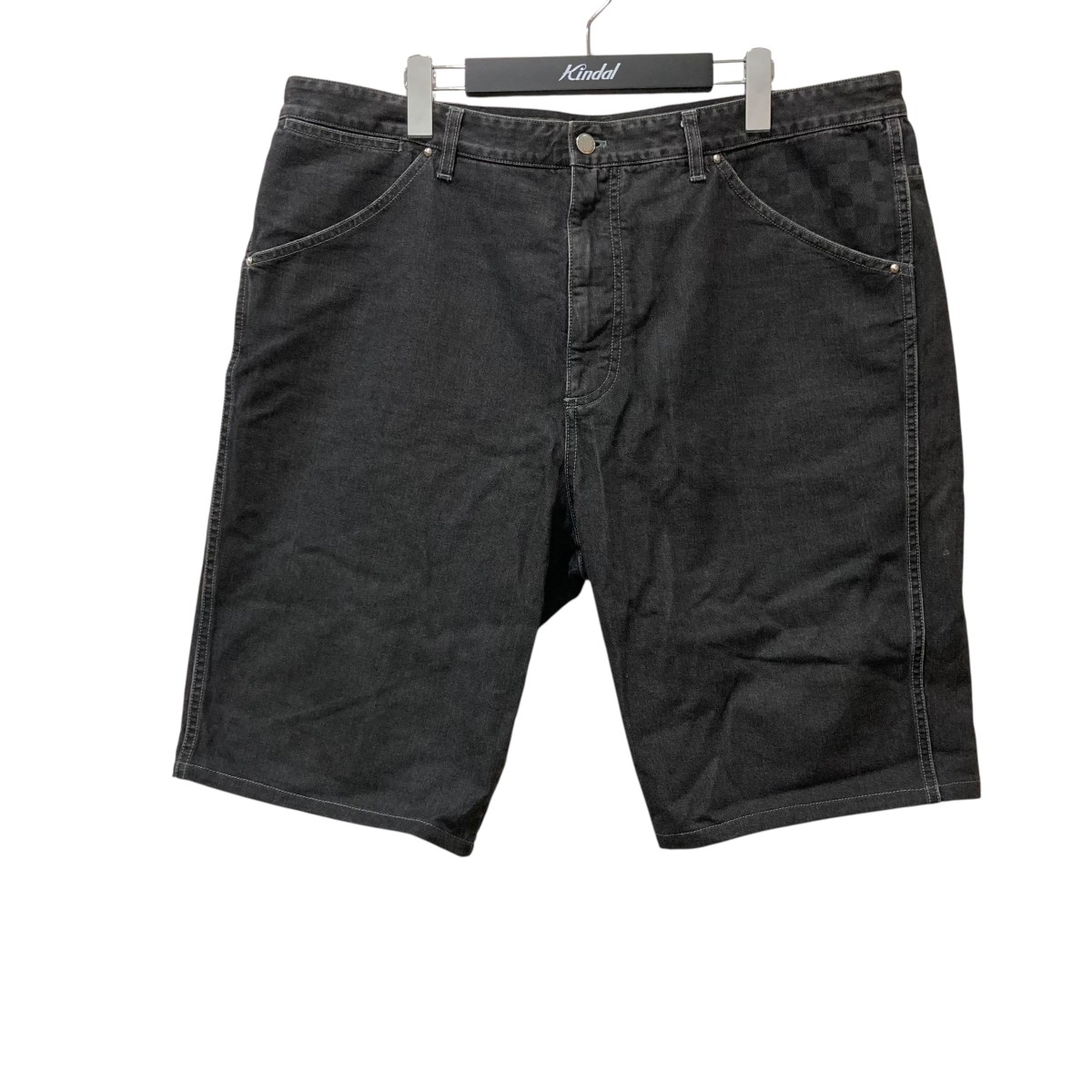 【中古】 LOUIS VUITTON ダミエ ハーフパンツ RM121D MSDP21DBE グレー サイズ：48 【価格見直し】