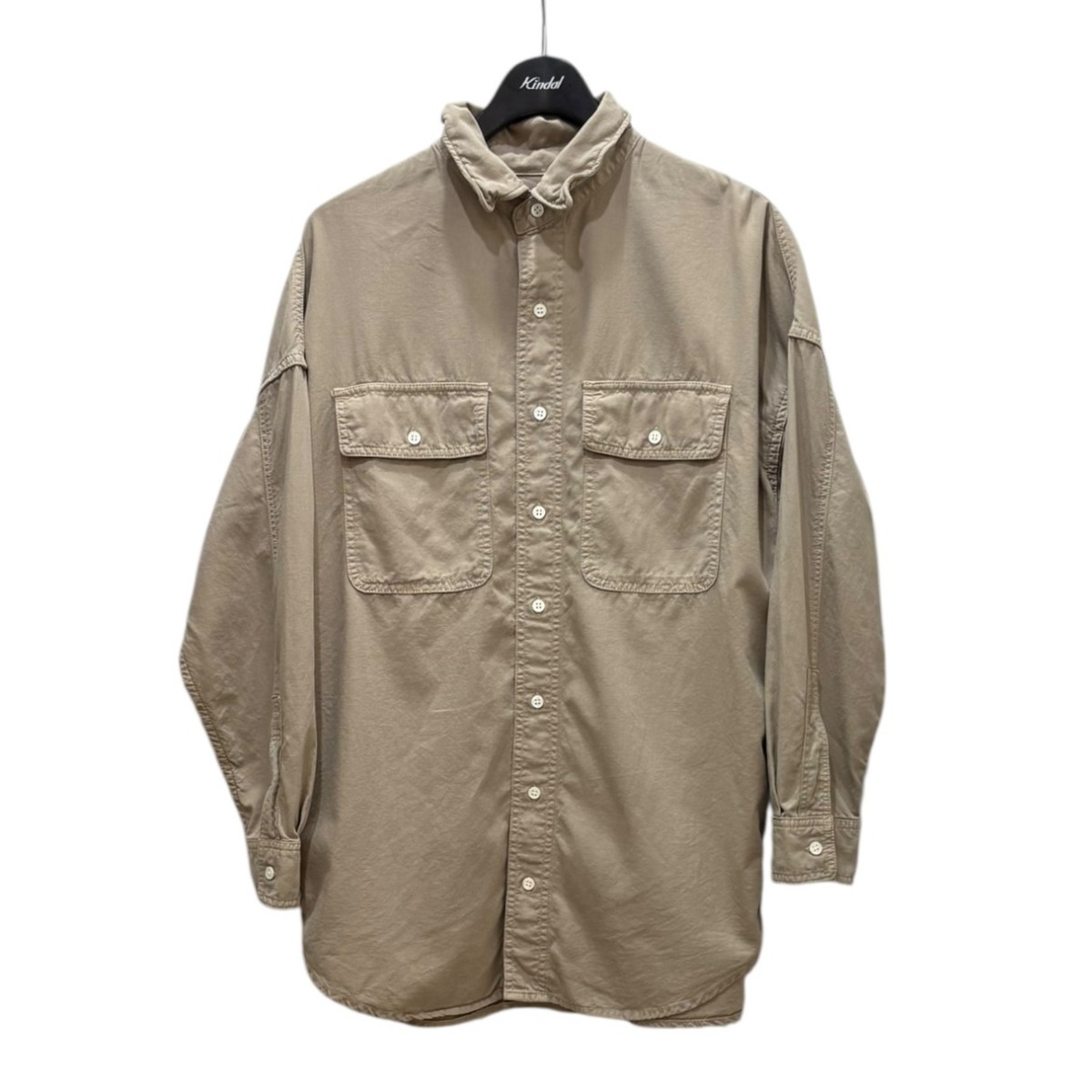 【中古】 REMI RELIEF×L’Appartement　 別注 Chambray シャツ ベージュ 【060925】（レミレリーフ×アパルトモン）