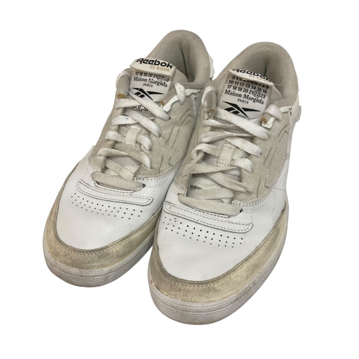 【中古】\u003cBR\u003eREEBOK×MAISON MARGIELA\u003cBR\u003eローカットスニーカー 1Y3501 白いこと 大きさ：25\u003cBR\u003e【必要経費思いなおす】