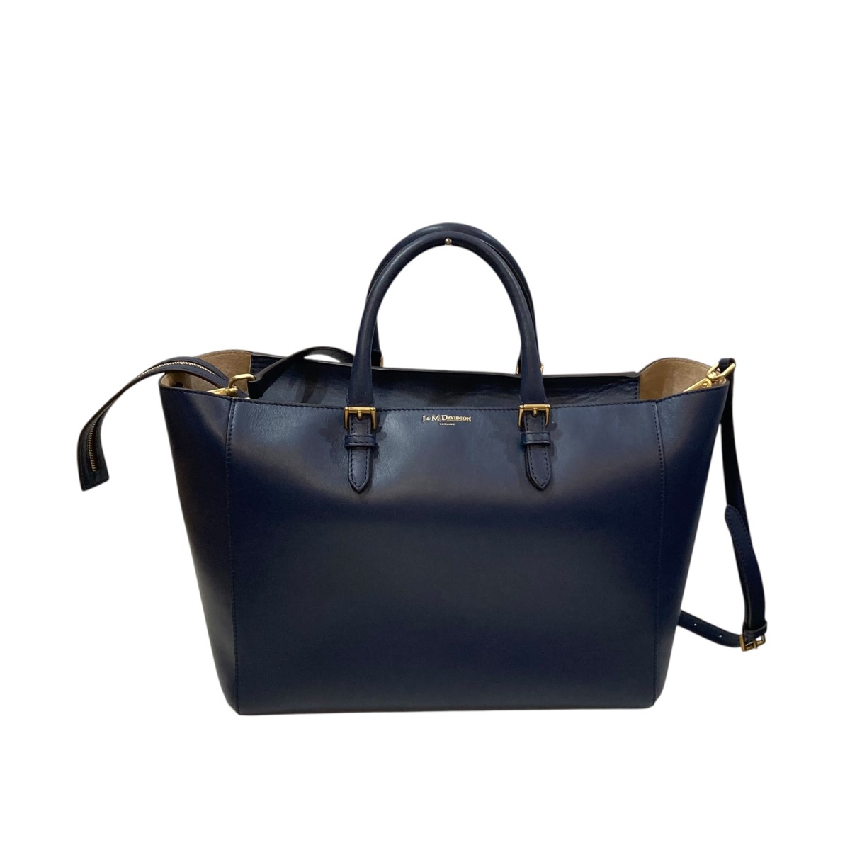 【中古】<br>J＆M DAVIDSON<br>ハンドバッグ ネイビー<br>【価格見直し】