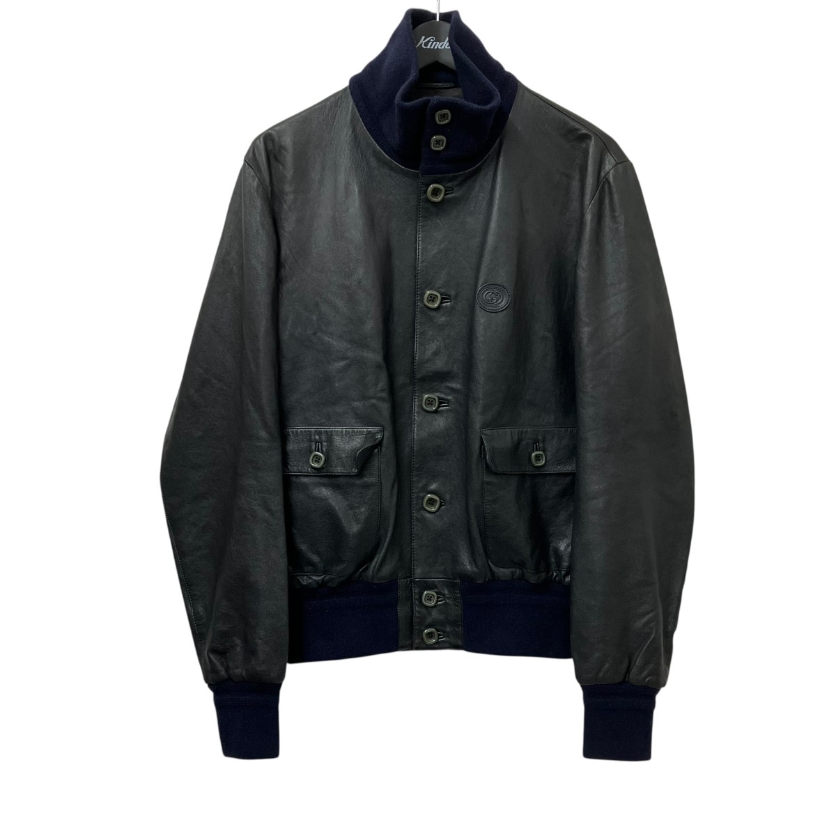 楽天市場】【グッチ】Gucci レザー ジャケット ブラウン 44 【中古