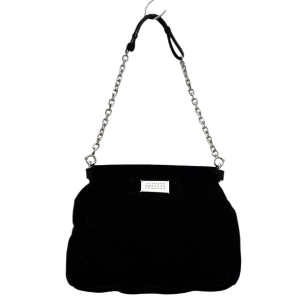 【中古】Maison Margiela GLAMSLAM SMALL SB1WG0049 グラムスラムベロアバッグ 黒いこと 【070925】（メゾンマルジェラ）