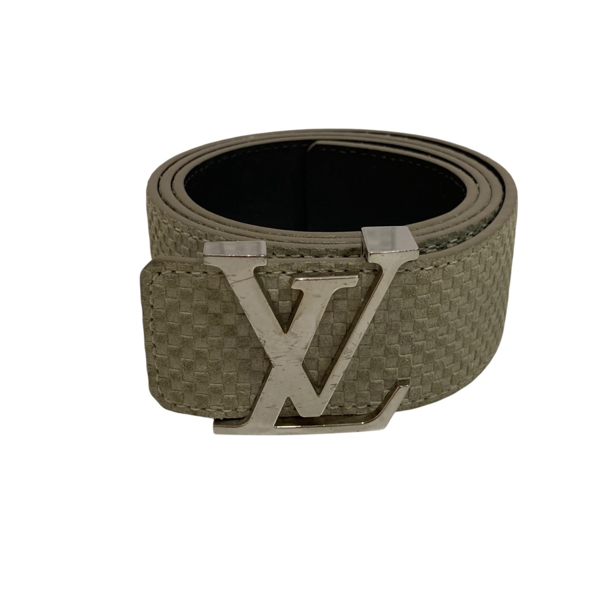 Louis Vuitton グレー レザーベルト LV Iconic 25 mm Reversible Belt Monogram - Women