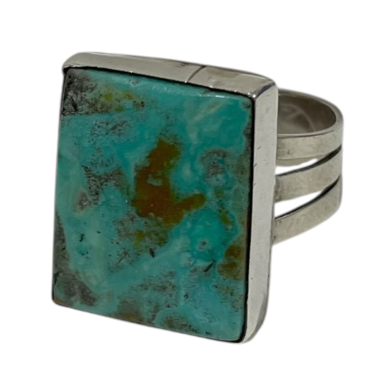 【中古】\u003cBR\u003eINDIAN JEWELRY\u003cBR\u003eターコイズリング Navajo Rhombus Turquoise Ring w c．1965 シルバー・ターコイズ 大きさ：12.5号\u003cBR\u003e【通貨価値思いなおす】