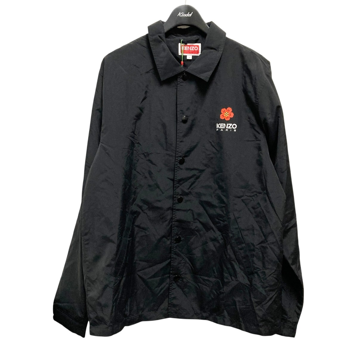 【中古】KENZOBOKE PLACED LIGHT COACH JACKET コーチジャケット FD55BL0619NT ブラック サイズ:M【価格見直し】|ブランド古着のカインドオル
