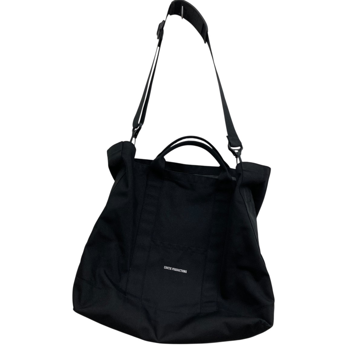 COOTIE　クーティー プロダクツ コットン×レザー 襷がけショルダーバッグ クーティー・COOTIE Leather Bucket Bag 状態A レザー