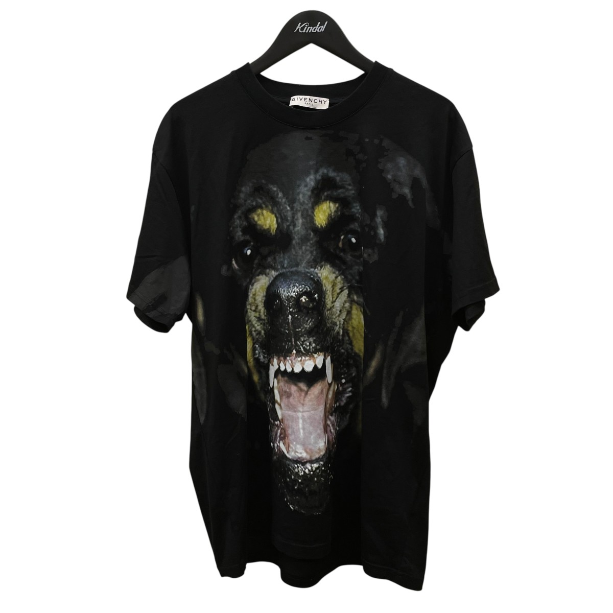 【中古】 GIVENCHY　 ロットワイラー 半袖Tシャツ BM705L3Y1P ブラック サイズ：M 【150426】（ジバンシィ）