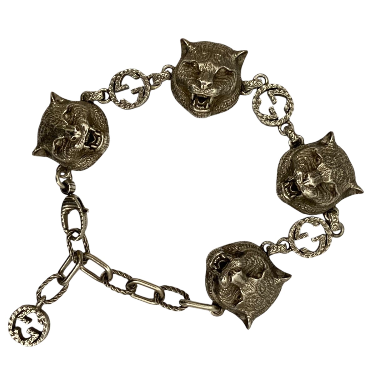 楽天市場】GUCCI グッチ バングル キャットヘッド タイガー アラベスク