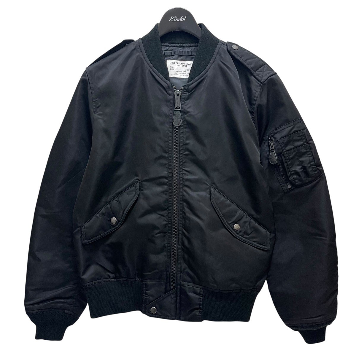 【楽天市場】【中古】AVIREX L-2 COMMERCIAL フライトジャケット 783-2952015 ブラック サイズ：M ...