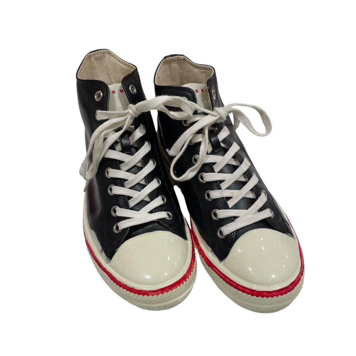 【中古】 MARNI ハイカットスニーカー ブラック サイズ：36 【価格見直し】