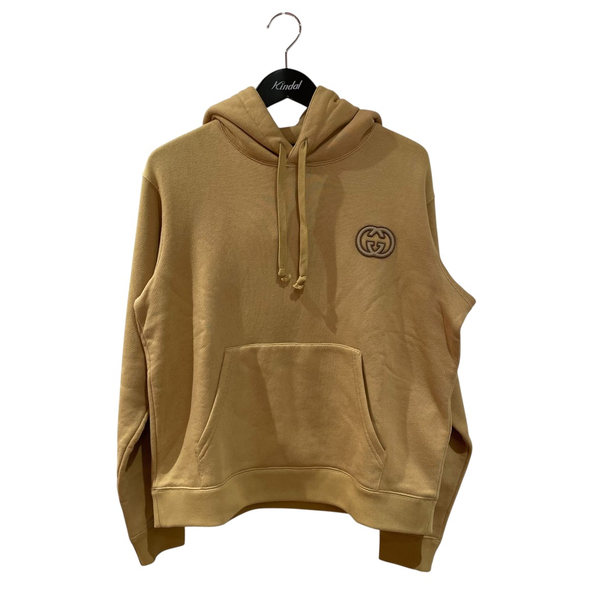 【中古】GUCCI　24SS パーカー 756649 ベージュ サイズ：XS 【080726】（グッチ）｜ブランド古着のカインドオル