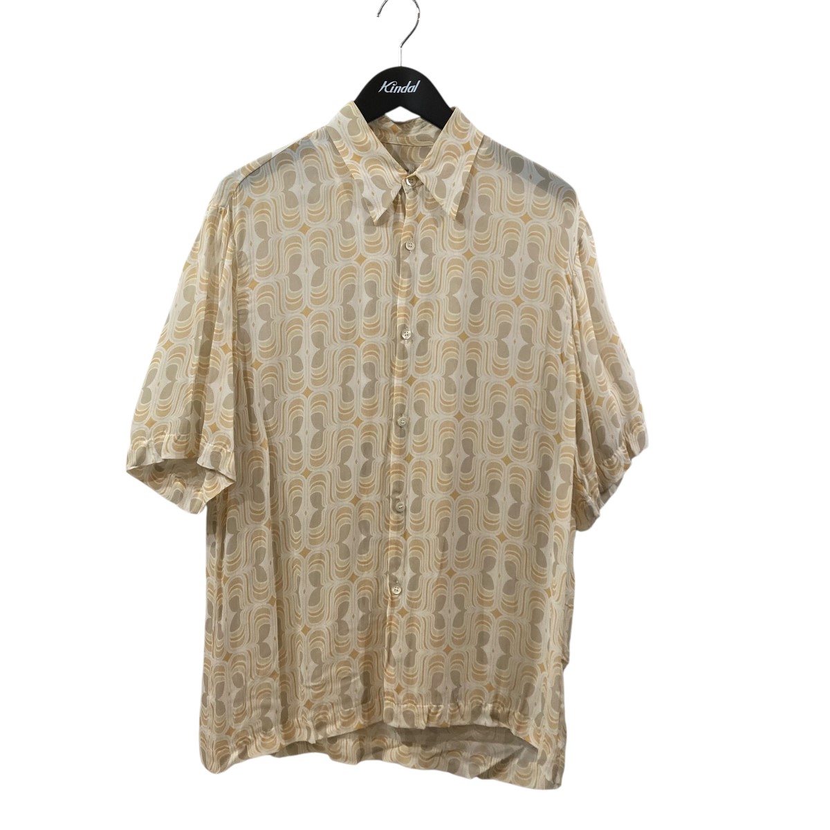 【美品】ドリスヴァンノッテン　半袖シャツ・ブラウス・シアー・ライカ期・02SS 美品】ドリスヴァンノッテン 半袖シャツ・ブラウス・シアー