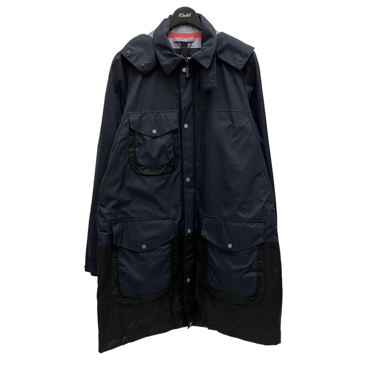 【中古】 Barbour×WOOD WOOD　 ナイロンコート 1702288 ネイビー サイズ：M 【140925】（バーブァー）