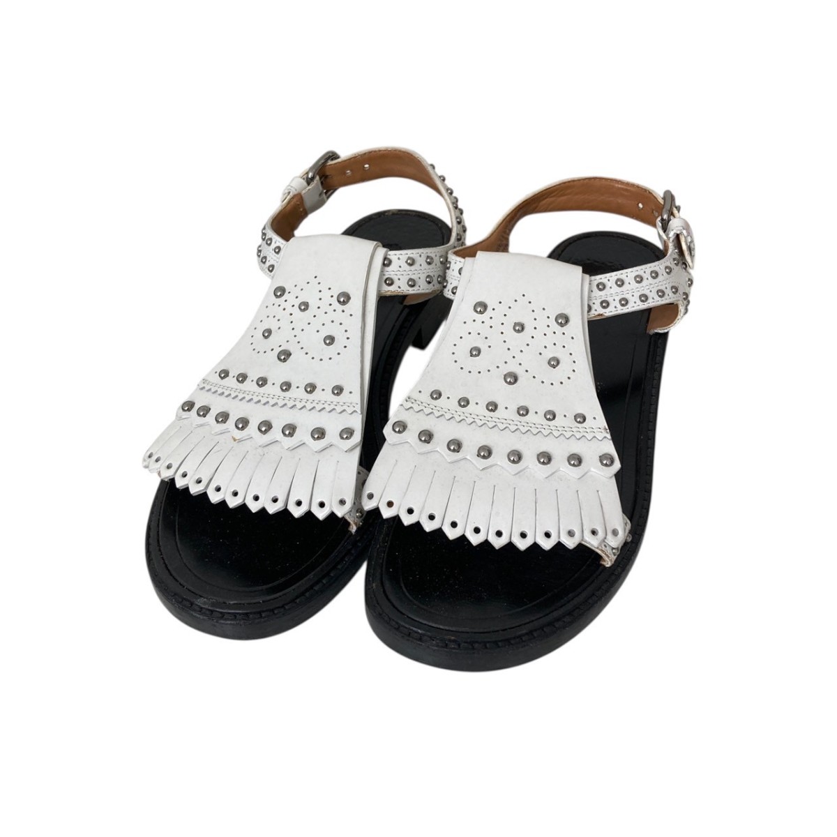 Church's ブラック ストラップサンダル 36 Church's チャーチ レザークロスサンダル RHONDA レディース