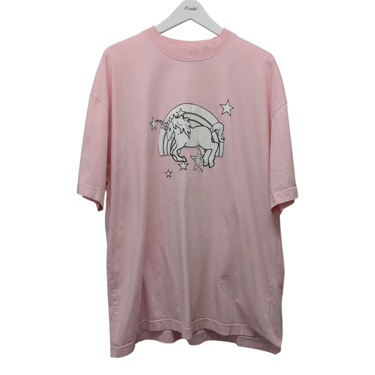【中古】 VETEMENTS ユニコーンプリントTシャツ UE63TR101P ピンク サイズ：S 【価格見直し】