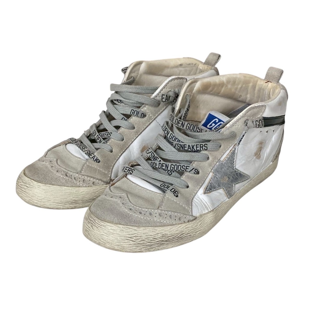 【中古】 GOLDEN GOOSE MID STAR スニーカー ホワイト サイズ：36(23.5cm相当） 【価格見直し】