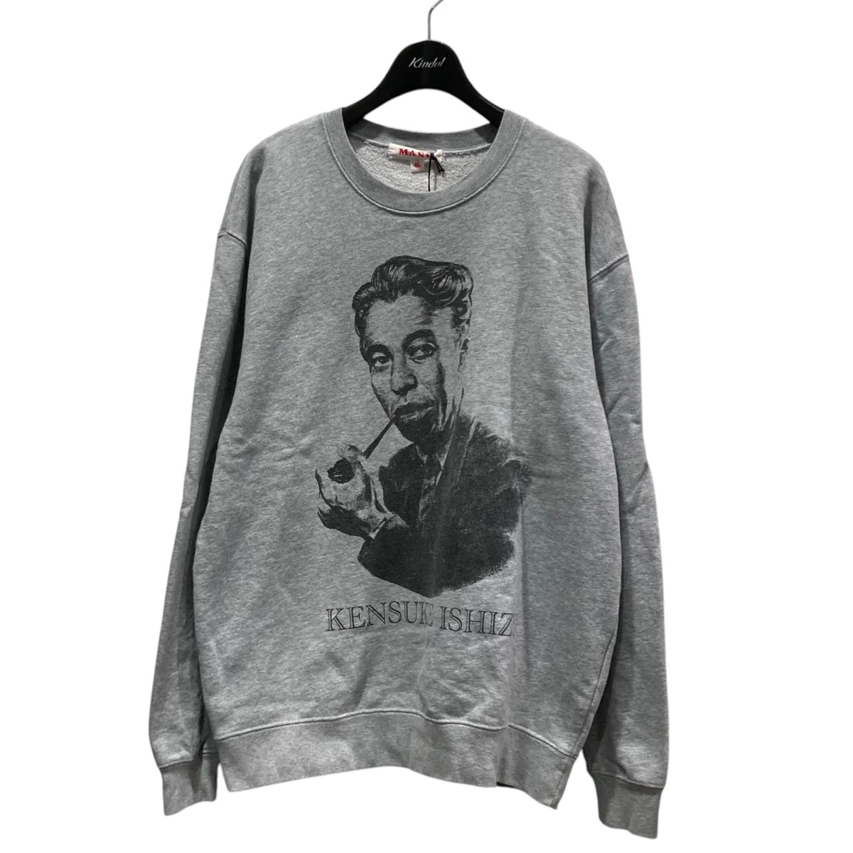 【中古】 MASU×VAN JAC 25SS LEGEND SWEATSHIRT プリントスウェット M25K6CS016 グレー サイズ：46 【価格見直し】